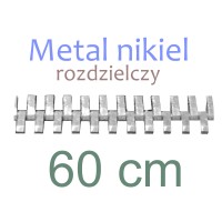 MENR  60cm zamek metal. NIKIEL rozdz.    WYBÓR KOLORÓW